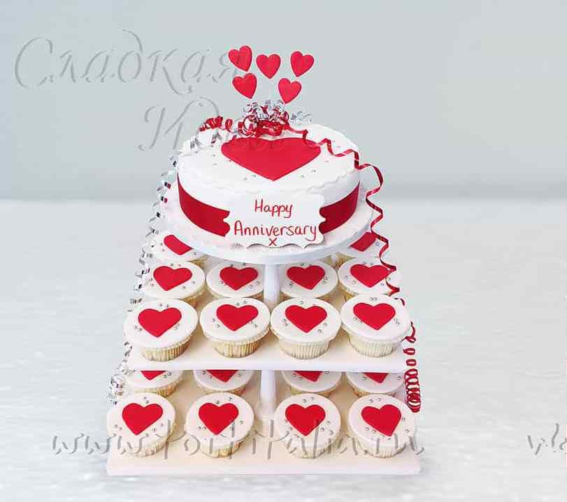 Торт на годовщину свадьбы - выберите свой символ семейной жизни