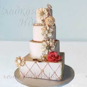 Свадебный торт Золотой ключик