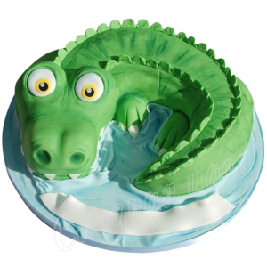 Детский торт Крокодил