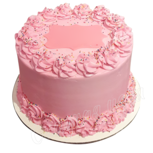 Детский торт Розовый крем