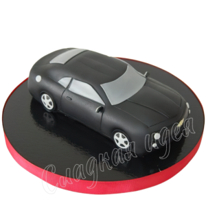 Детский торт Черный автомобиль