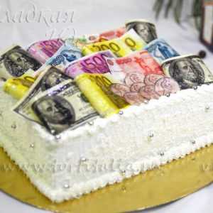 Юбилейный торт Деньги