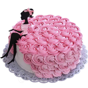 Торт Розовое платье
