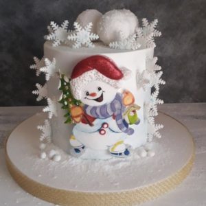 Торт Веселый Снеговик